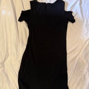 Chic Black Off-Shoulder Mini Dress